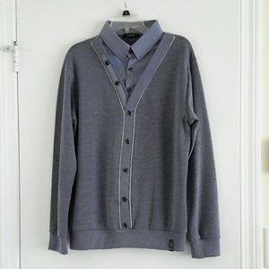 Shirt with sweater, size L